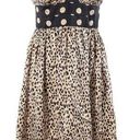 Oleg Cassini OC By  Leopard Animal Print Fit & Flare 100% Silk Dress Size 6 Y2K Photo 0