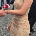 Gold Prom / Formal Dress Size 4 Photo 2