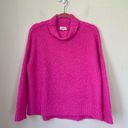 Lou & grey  Wool Alpaca Blend Barbie Pink Fuzzy Turtleneck Sweater ~ Size S Photo 0