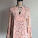 BCBGMAXAZRIA  Boho V-Neck Blouse Photo 4