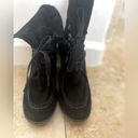 ZARA BLACK SUEDE FUR LINED TRAFALUC COLLECTION BY  LACE UP ANKLE BOOTS SIZE 38 Photo 7