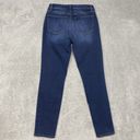 Talbots  Jeans Womens 2 Blue Skinny Slim Ankle Denim Med Wash Mid Rise Distressed Photo 6