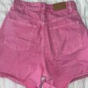 ZARA High Waisted Pink Mom Shorts Photo 1