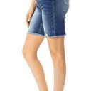 Bermuda KanCan Women's Moss High Rise Button Fly Distressed  Shorts Small Photo 8