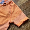 Gymshark  Ultra Seamless Crop Top Neon Orange Sz S Photo 2