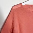 360 Cashmere  neon pinky coral Crewneck slouchy sweater size M Photo 3