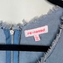 re:named  Lightweight Sleeveless Cotton Denim Patchwork Dress‎ Back Zipper Size L Photo 3