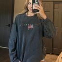 Daisy Street Grey Los Angeles Rainbow Oversized Crewneck Photo 0