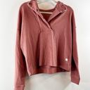 Vuori  Bayview Thermal Waffle Hoodie Pullover Sweatshirt Rosewood Pink XS Photo 6