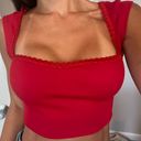 Red Crop Top Multiple Size XS Photo 0