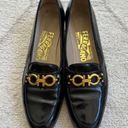 Salvatore Ferragamo Vintage  Black Patent Leather Loafers Sz 7 Photo 6