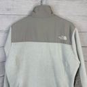 The North Face  Womens size Large Denali Polartec Fleece Jacket White Flaws Photo 4