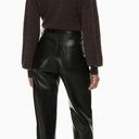 Wilfred NEW Aritzia  The Melina High-waisted Vegan Leather Pants Black Photo 1