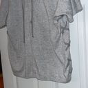 CAbi  hooded tunic sweatshirt lace up sides gray size XS Photo 2