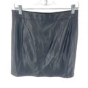 n:philanthropy  Women's Vegan Leather Skirt Mini Zip Closure Straight Black Large Photo 3