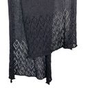 Liz Claiborne  Scarf Wrap Black Crochet 78" x 24" New Photo 3