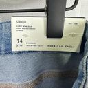 American Eagle  Women's Strigid Curvy Ripped Mom Jeans Size 14 High Rise Distress Photo 4