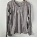 Lululemon  Love Some Run Long Sleeve Heathered Light Grey Size 6 Photo 5