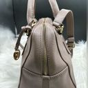 Furla  Elena Taupe Leather Crossbody Doctor Bag Tote Purse Photo 1