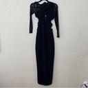 House Of CB  'Zahra' Black Plunge Maxi Dress NWOT Size S Photo 4