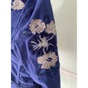 LuLaRoe  Denim Jacket Blue Embroidered Floral  Size 2XL XXL Photo 1