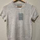 Everlane  The Cashmere Crewneck Short Sleeve Cream Speckled Sweater Size Small Photo 2