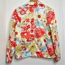 Valerie Stevens  Vibrant Multicolor Floral Blazer Jacket Women’s Size Small Photo 4