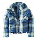 American Eagle NWOT  AE 80’s Puffer coat Jacket in plaid Photo 2