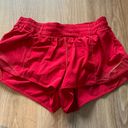 Lululemon Red Hotty Hot Shorts Photo 1