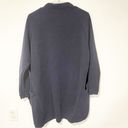 Nike  Sportswear Size XS Navy Modern French Terry Open Front Drapey Cardigan Photo 4