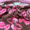 PJ Salvage Flannel 2 Piece Pajama Set Lips Kiss Brown Pink Cotton Size Medium Photo 10