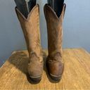 Justin Boots Women’s  western cowboy  size 6.5B riding boots brown leather Photo 3