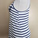 Grayson Threads White/Blue Striped Weekend Tank Top, Women's XS Photo 10