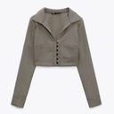 ZARA Cropped Blazer Top Photo 1