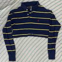 American Vintage Polo Ralph Lauren X  Dark Blue Cropped Polo - Small Photo 0