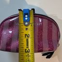 Victoria's Secret  Pink Glitter Striped Jelly Coin Purse LIKE NEW Photo 2