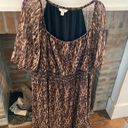 Terra & Sky Womens  Plus Size Cheetah Print Midi Length Dress size 2X (20W-22W) Photo 0