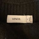 Vince  Black Ribbed Knit Turtleneck Side Zip Small Photo 13