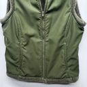 prAna  Gorpcore Streetwear Hiking Sherpa Lined Camo Green Womens Vest Sz Medium Photo 4