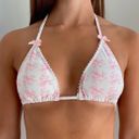 Boutique White With Pink Bows Bikini Set Photo 4