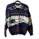 Northern Reflections  Vintage Cardigan Size Medium Photo 0