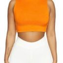 Naked Wardrobe  Size S The NW Sleeveless Crop Top In Deep Orange Mock Neck NEW Photo 8