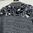 Habitat  Palm Beach Floral Swing Tunic Navy Blue Pockets Lagenlook Size L Photo 8