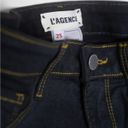 L'AGENCE L’AGENCE High Rise Gold Contrast Stitch Skinny Jeans in Dark Wash - Size 25 NWOT Photo 1