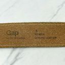 Gap  Silver Metallic Double Buckle Genuine Leather Belt Size Small S Womens Photo 9