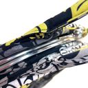 Vera Bradley Retired Yellow Black "Baroque" Eloise Kisslock Satchel Handbag Photo 4