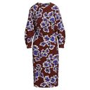 Tanya Taylor NEW Size XS Womens  Brown Amara Floral Midi Dress F21D216245 Photo 1