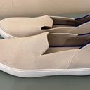 Rothy's  The Sneaker Slip on Shoes in Sand With Blue Trim Women’s Size 7 Photo 2