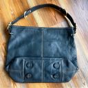 Liz Claiborne  Dark Blue Magnetic Close Shoulder Bag SKU#C24260 Photo 3