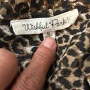 Wishful park #353  sheer animal printed adjustable sleeve top size small Photo 10